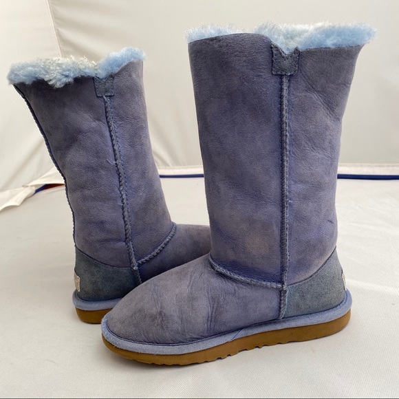 UGG Bailey Button Triplet blue tall shearling boots - Picture 5 of 7